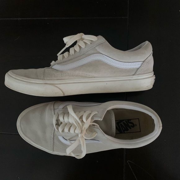 Cream white vans, women’s 9, men’s 7 - Picture 5 of 7